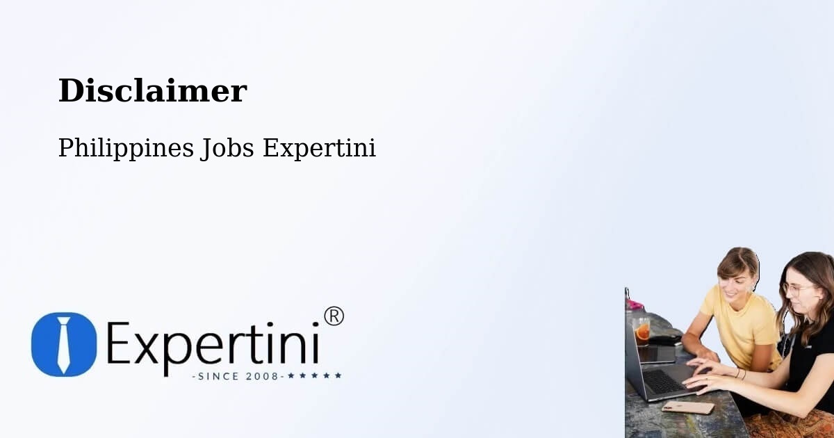 Disclaimer – Union - Philippines Jobs Expertini
